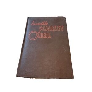 Invisible Scarlet O'Neil Super Hero, Comic Strip Character, Vintage novel 1940's